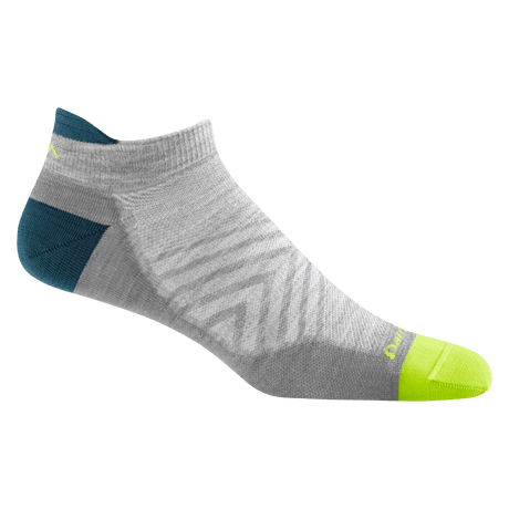 Darn Tough Mens Run No Show Tab No Cushion Ultra-Lightweight Running Sock  -  Medium / Gray