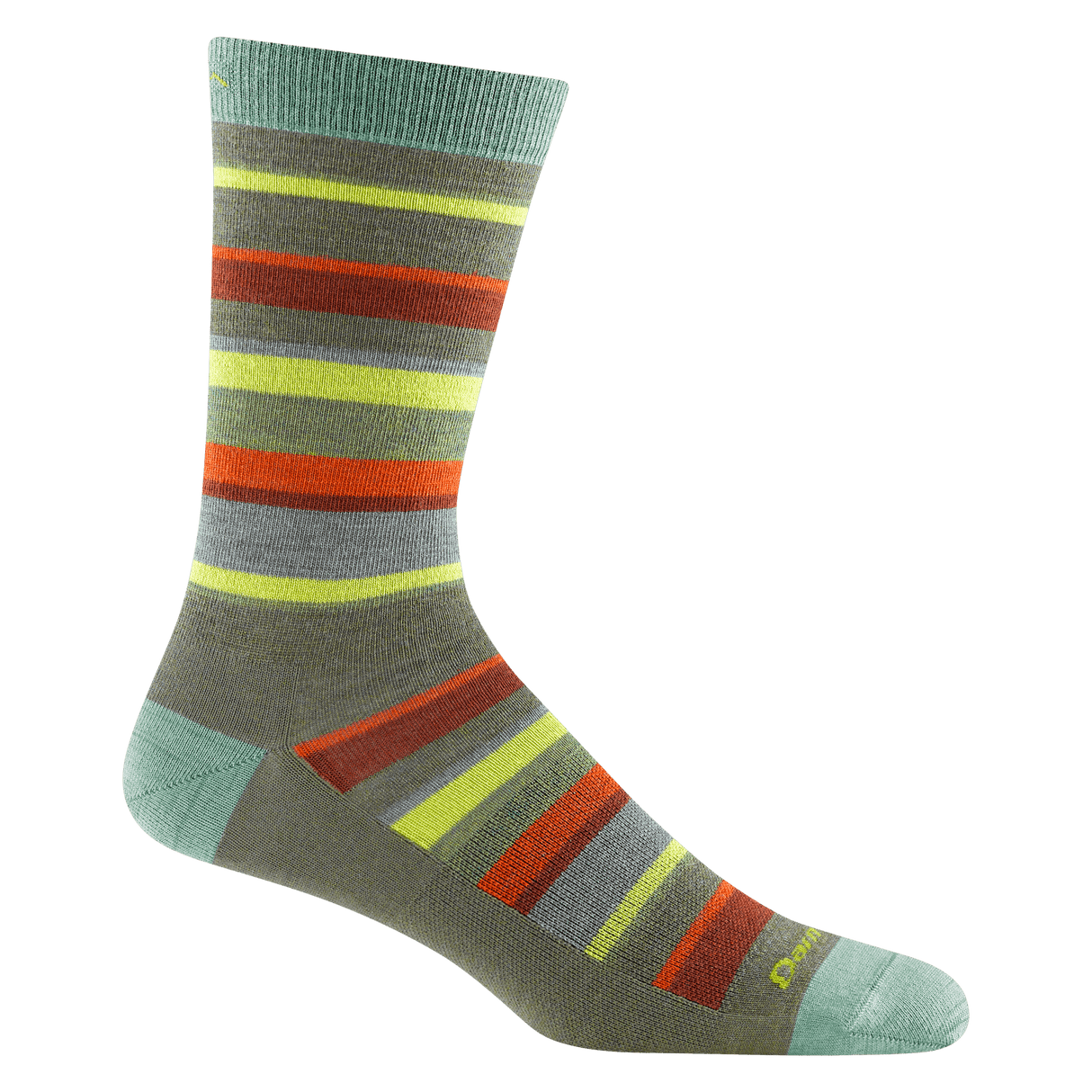 Darn Tough Mens Druid Crew Lightweight Lifestyle Socks - Clearance  -  Medium / Cedar