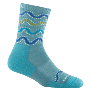 Darn Tough Womens Wandering Stripe Micro Crew Lightweight Hiking Socks- Clearance  - 