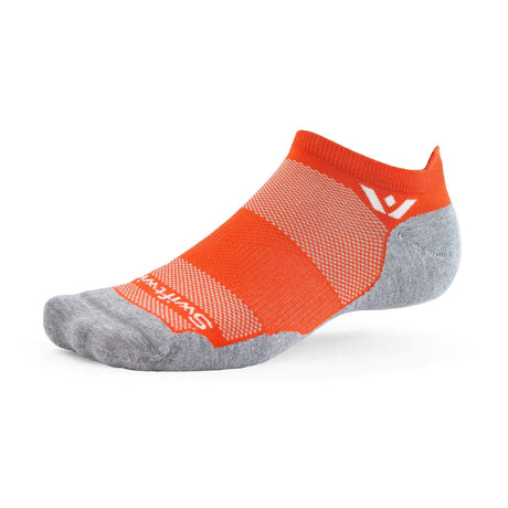 Swiftwick Maxus Zero No Show Tab Socks  -  Small / Baja Orange