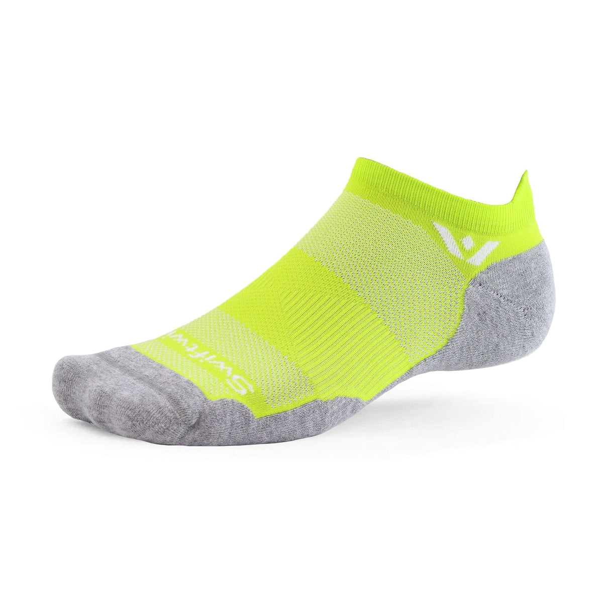 Swiftwick Maxus Zero No Show Tab Socks  -  Small / Lime Crush