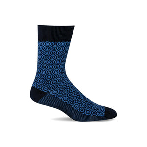 Sockwell Mens Bulls Eye Essential Comfort Crew Socks  -  Medium/Large / Navy