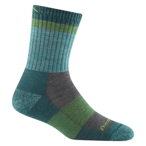 Darn Tough Womens Heady Betty Micro Crew Lightweight with Cushion Hiking Socks  -  Small / Aqua