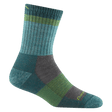 Darn Tough Womens Heady Betty Micro Crew Lightweight Hiking Socks  -  Small / Aqua