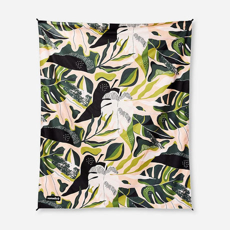 Nomadix Festival Blanket  -  Monstera Green Pink