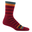 Darn Tough Mens Via Ferrata Micro Crew Midweight Hiking Socks  -  Medium / Burgundy