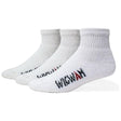 Wigwam King Cotton Heavyweight Low 3-Pack Socks  -  Large / White