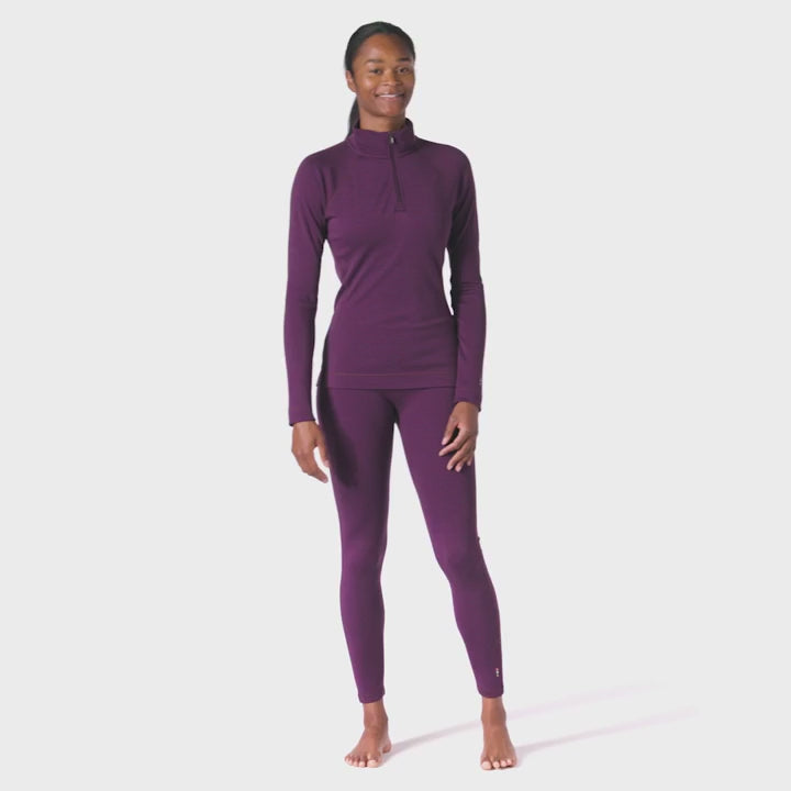 Smartwool Womens Classic Thermal Merino Base Layer 1/4 Zip