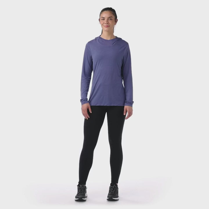 Smartwool Womens Active Ultralite Hoodie - Nightfall Blue
Fit Video