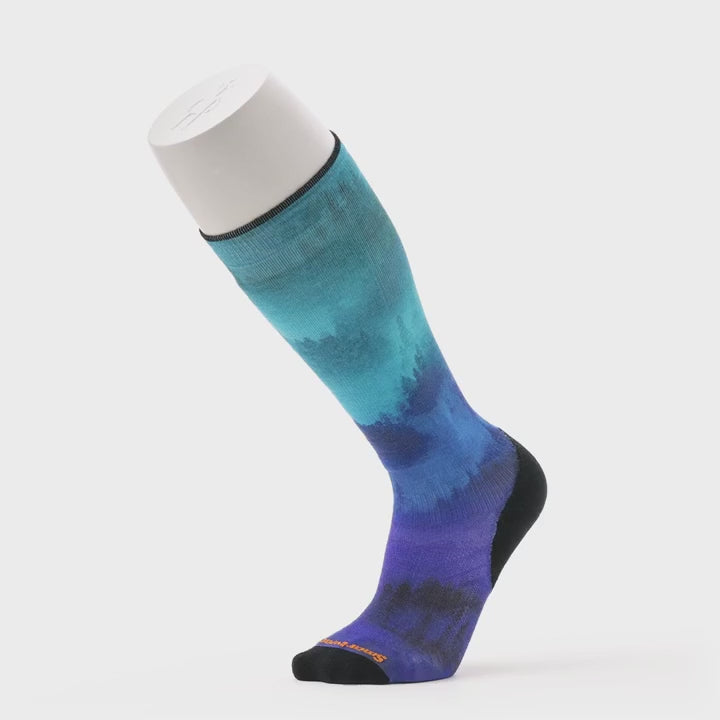 Smartwool Ski Targeted Cushion Compression Print Over-the-Calf Socks