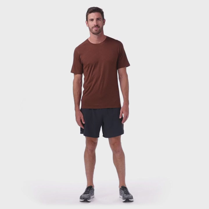 Smartwool Mens Merino Short-Sleeve Tee - Sable Brown
Fit video