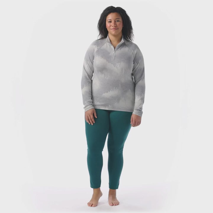 Smartwool Womens Classic Thermal Merino Base Layer 1/4 Zip Plus