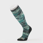 Smartwool Ski Targeted Cushion Green Slopes Print Over-the-Calf Socks