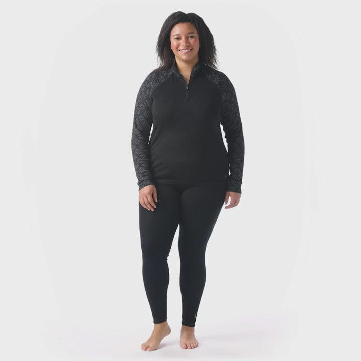 Smartwool Womens Classic Thermal Merino Base Layer 1/4 Zip Plus