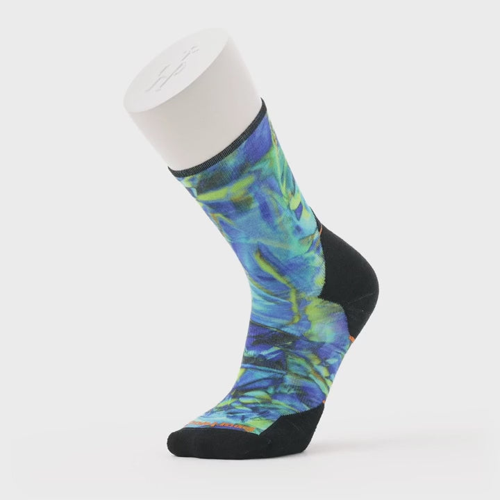 Smartwool Trail Run Targeted Cushion Reflections Print Crew Socks