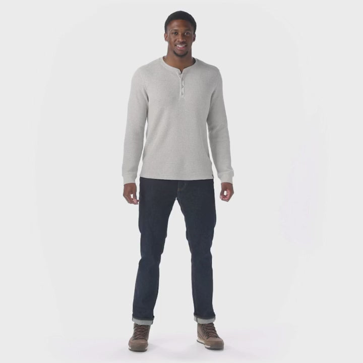 Smartwool Mens Waffle Long Sleeve Henley