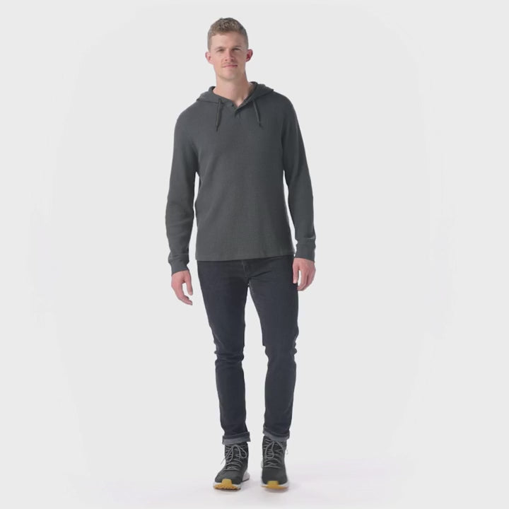 Smartwool Mens Waffle Henley Hoodie