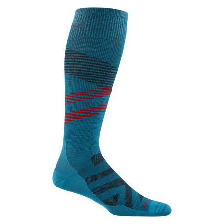 Darn Tough Mens Pennant RFL Over-the-Calf Ultra-Lightweight Ski & Snowboard Socks  -  Medium / Cascade