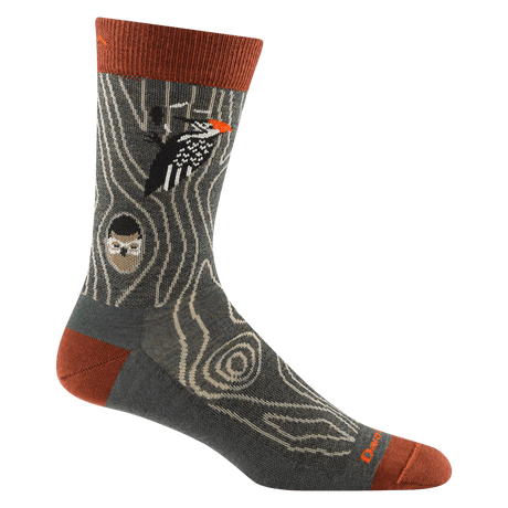 Darn Tough Mens Woody Crew Lightweight Lifestyle Socks  -  Medium / Forest