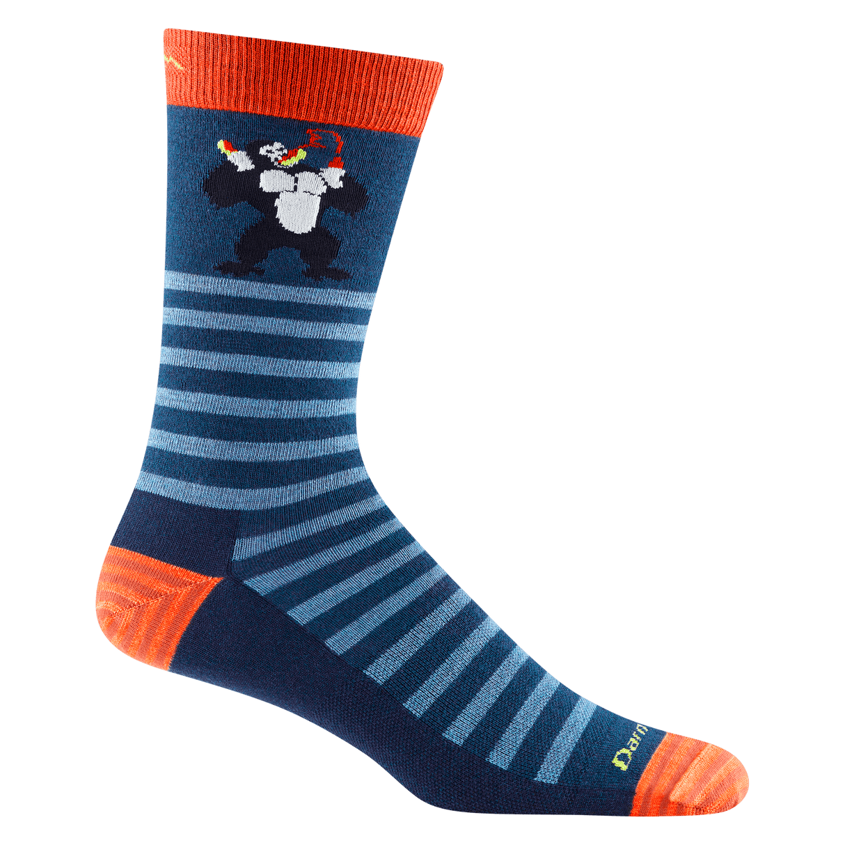 Darn Tough Mens Animal Haus Crew Lightweight Lifestyle Socks  -  Medium / Deep Water