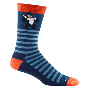 Darn Tough Mens Animal Haus Crew Lightweight Lifestyle Socks  -  Medium / Deep Water