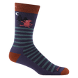 Darn Tough Mens Wild Life Crew Lightweight Lifestyle Socks  -  Medium / Blackberry