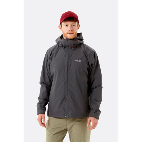 Rab Downpour Eco Jacket Mens  -  X-Small / Graphene