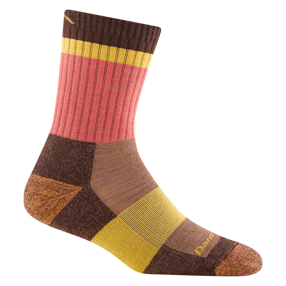 Darn Tough Womens Heady Betty Micro Crew Lightweight with Cushion Hiking Socks  -  Small / Earth