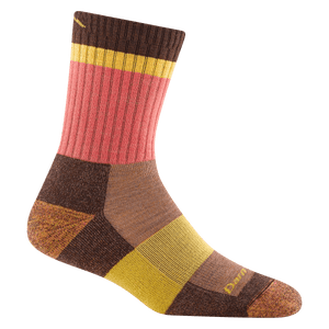 Darn Tough Womens Heady Betty Micro Crew Lightweight with Cushion Hiking Socks  -  Small / Earth