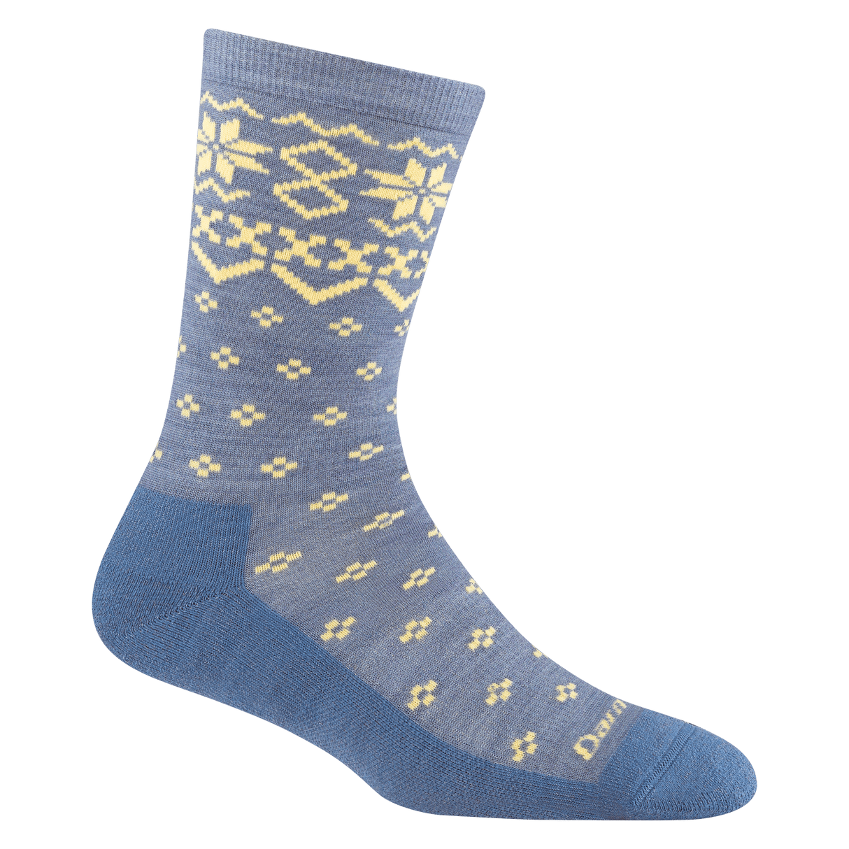 Darn Tough Womens Shetland Crew Lightweight Lifestyle Socks  -  Small / Light Denim