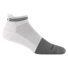 Darn Tough Mens Steely No Show Tab Lightweight Work Socks  -  Medium / Cement White