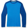 Smartwool Mens Classic Thermal Merino Base Layer Crew  -  Medium / Blueberry Hill-Laguna Blue