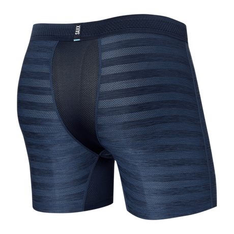 SAXX DropTemp Cooling Mesh Boxer Brief - Dark Denim Heather Back