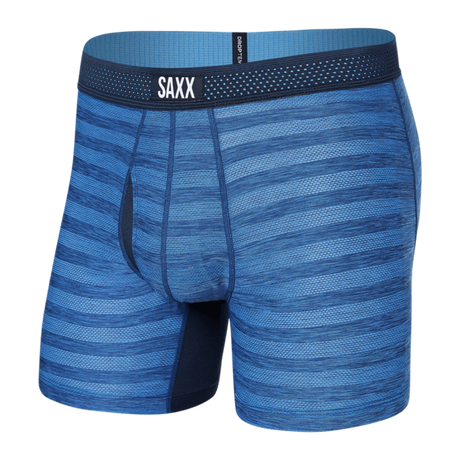 SAXX DropTemp Cooling Mesh Boxer Brief - Granada Sky Heather Front