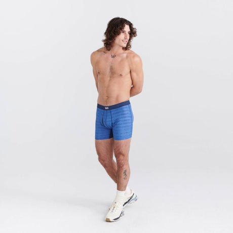 SAXX DropTemp Cooling Mesh Boxer Brief - Granada Sky Heather Alt Image Front