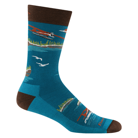 Darn Tough Mens Float Boat Crew Lightweight with Cushion Socks  - 