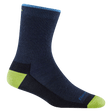 Darn Tough Juniors Field Trip Micro Crew Lightweight Socks  -  Small / Eclipse