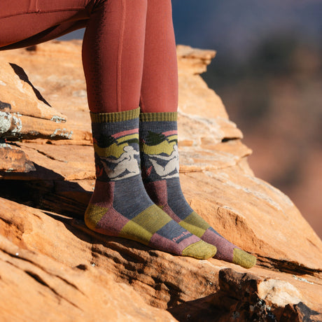 Darn Tough Womens Trailblazer Micro Crew Lightweight Hiking Socks  - 