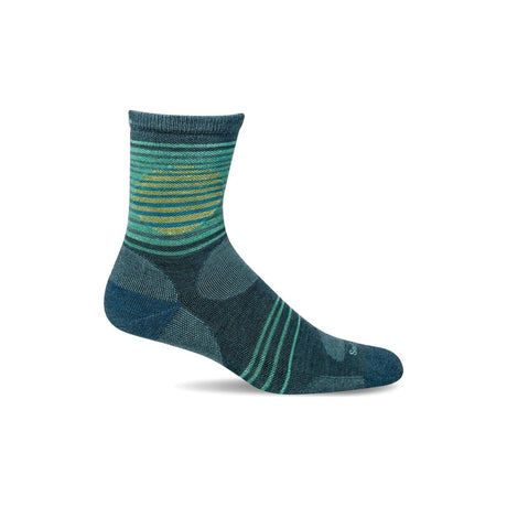 Sockwell Womens Horizon Moderate Compression Crew Socks  -  Small/Medium / Blue Ridge