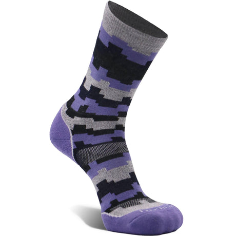 Fox River Womens Sedona Midweight Hiking Crew Socks  -  Medium / Gray/Violet