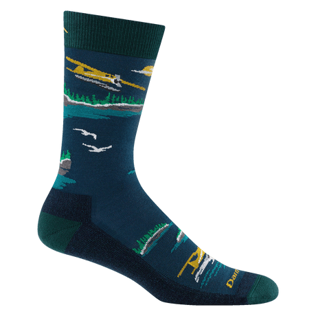 Darn Tough Mens Float Boat Crew Lightweight with Cushion Socks  - 