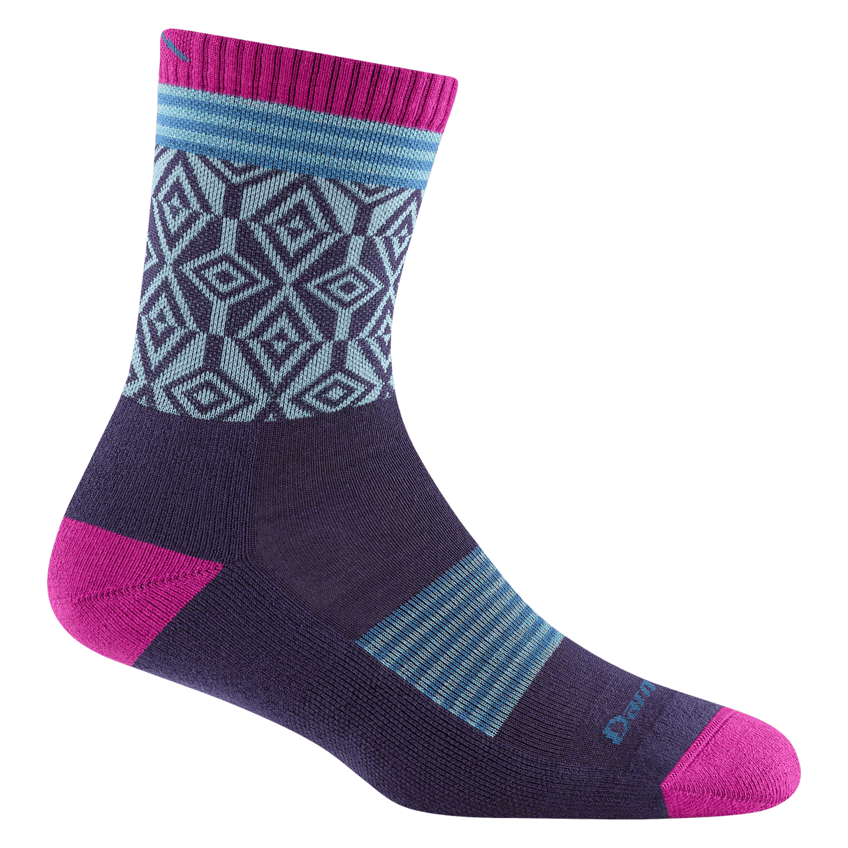 Darn Tough Womens SoBo Micro Crew Lightweight Hiking Socks  -  Small / Blackberry