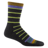 Darn Tough Mens Via Ferrata Micro Crew Midweight with Cushion Hiking Socks  -  Medium / Charcoal