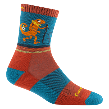 Darn Tough Kids Sal Micro Crew Lightweight Hiking Socks  -  Small / Lava