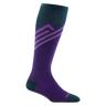 Darn Tough Womens Peaks Over-The-Calf Ultra-Lightweight Ski & Snowboard Socks  -  Small / Iris