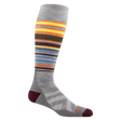 Darn Tough Mens Snowpack Over-The-Calf Midweight Ski & Snowboard Socks  -  Medium / Gray