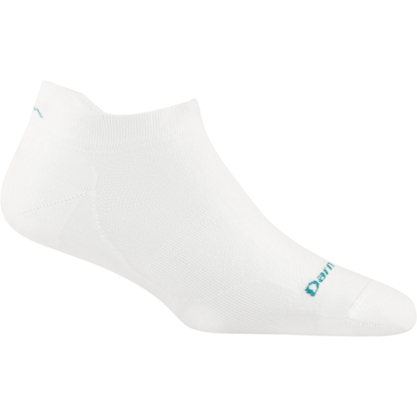 Darn Tough Womens Run No Show Tab No Cushion Ultra-Lightweight Running Socks  -  Small / White