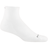 Darn Tough Mens Coolmax Run Quarter Ultra-Lightweight Running Socks  -  Medium / White