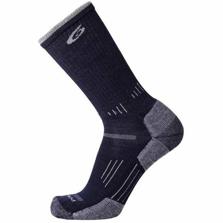 Point6 37.5 Hiking Medium Crew Socks  -  Medium / Dark Navy