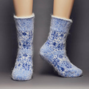 Siberia Spirit Crystal Snow Crew Socks  -  Small / Crystal Snow